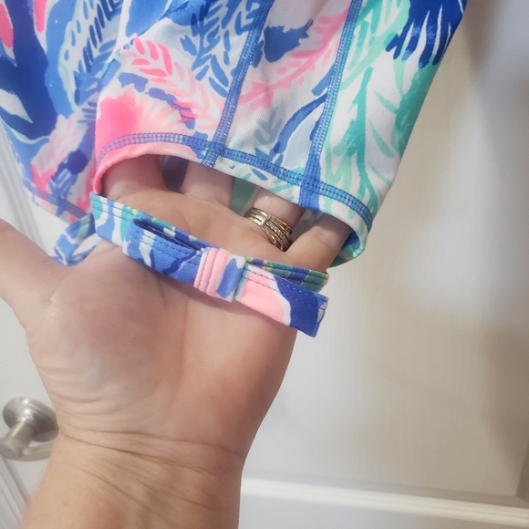 Colorful Tropical Print Luxletic Pants - Picture 3 of 4